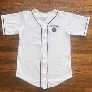 WHITE MESH BASEBALL JERSEY